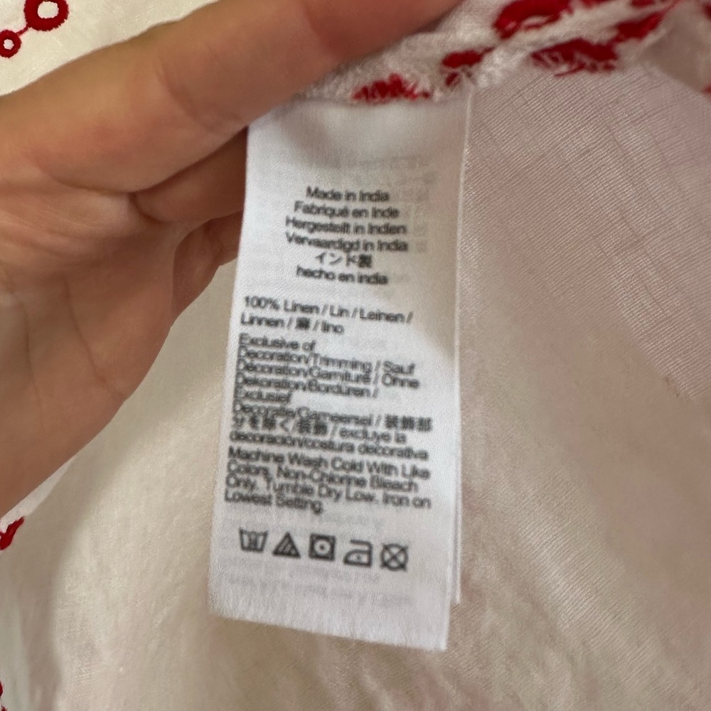 J. Crew Bungalow Embroidered Linen Top - Picture 9 of 13